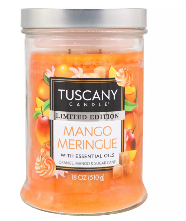 Tuscany Candle Limited Edition Mango Meringue Scented Candle