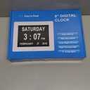 TMC 7 Inch Digital Clock with Day and Date for Elderly - 12 Alarm Options, Auto-Dim, Digital Clock Large Display Dementia Clock for Impaired Vision People, Age Seniors,Elderly, Alzheimer