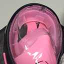 QingSong Full Face Snorkel Mask for Adults, Snorkeling Gear with Camera Mount, 180 Degree Panoramic View Snorkel Set Anti-Fog Anti-Leak (Large-X-Large, 2 Pack - Black+Pink)