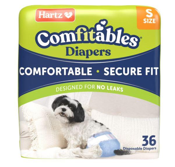Hartz Disposable Dog Diapers, Comfortable & Secure Fit, Easy to Put On, Size S 36 count