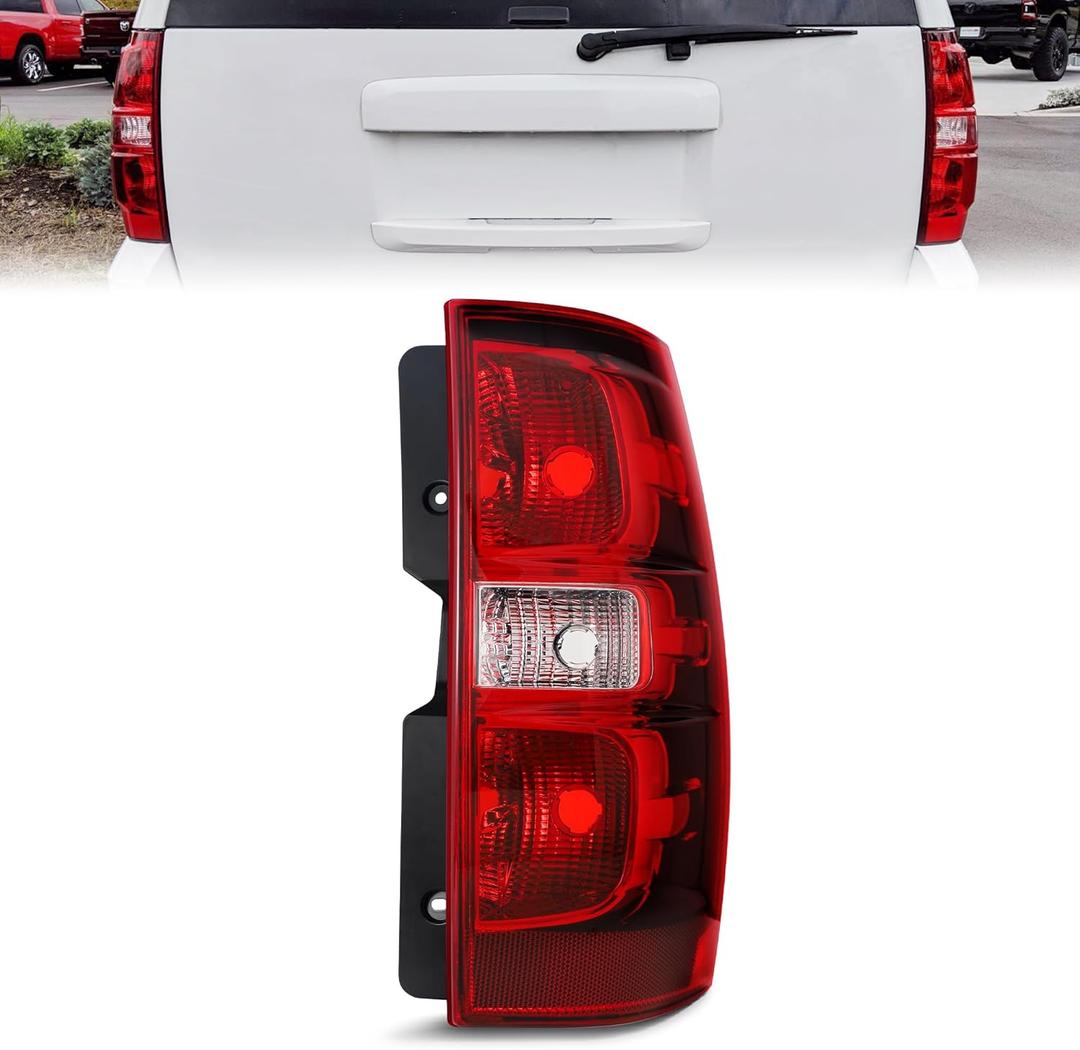 Tail Lights Assembly Fit for 2007-2014 07-14 Chevrolet Chevy Tahoe/Suburban 1500 2500 Rear Brake Lamps Replaces Passenger Side