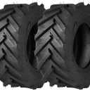 16x6.50-8 Pneumatic 2pr Tubeless Tire Fits Riding Mowers, Max Load- 615lbs, 2PLY Tubeless, Natural Rubber, Set of 2