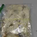 WILLBOND 36 Pcs 3 Size Christmas Poinsettia Christmas Tree Flowers Glitter Faux Flowers Decoration Artificial Poinsettia Ornaments for New Year Home Outdoor Decoration(3/4/ 6 Inch,Gold)