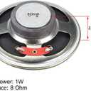 uxcell 1W 8 Ohm Micro Internal Speaker Magnet Loudspeaker 77mm Dia