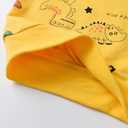 Elspilit Toddler Baby Boy Clothes Animal Style Long Sleeve Tops Sweatsuit Pants Outfits Set (Dark yellow, 12-18 Months)