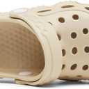 ChayChax Kid's Garden Clogs Cute Slides Sandals Toddlers Beach Pool Shower Shoes with Non-Slip Sole (Beige)