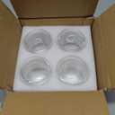 Espresso Cups Set of 4, 5 OZ Expresso Shots Glass Cup, Double Walled Glass Coffee Mugs, Espresso Machine Accessories,Insulated Clear Espresso Shot Glasses Cups,Water Won't Enter Between Double Walls (vacuum)