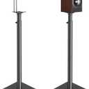 USX MOUNT Bookshelf Speaker Stands Pair, Height Adjustable Extends 32-42 inch for Rear Surround Sound Speakers, Floor Satellite Speaker Stands for Vizio Bose Sony JBL Klipsch Polk, Max Load 11 lbs
