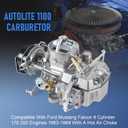 1100 Carburetor Compatible with Ford Mustang Falcon 170 200 6 cylinder Engines 1963-1969