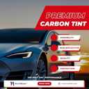 RockRose Charcoal 2PLY Premium Carbon 5% VLT Car Window Tint 20 in x 10FT Professional Window Tint Heat, UV, and IRR Block Film for Auto or Building Strong Adhesive Film Easy Shrink, Plotter Friendly
