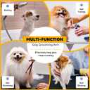 Adjustable Dog Grooming Arms with Anti-Slip Powerful Metal Clamp,Portable Pet Grooming Arm for Table with 1 Loop Noose & Two No Sit Haunch Holder,Grooming Restraint for Small Medium Dogs/Cats at Home