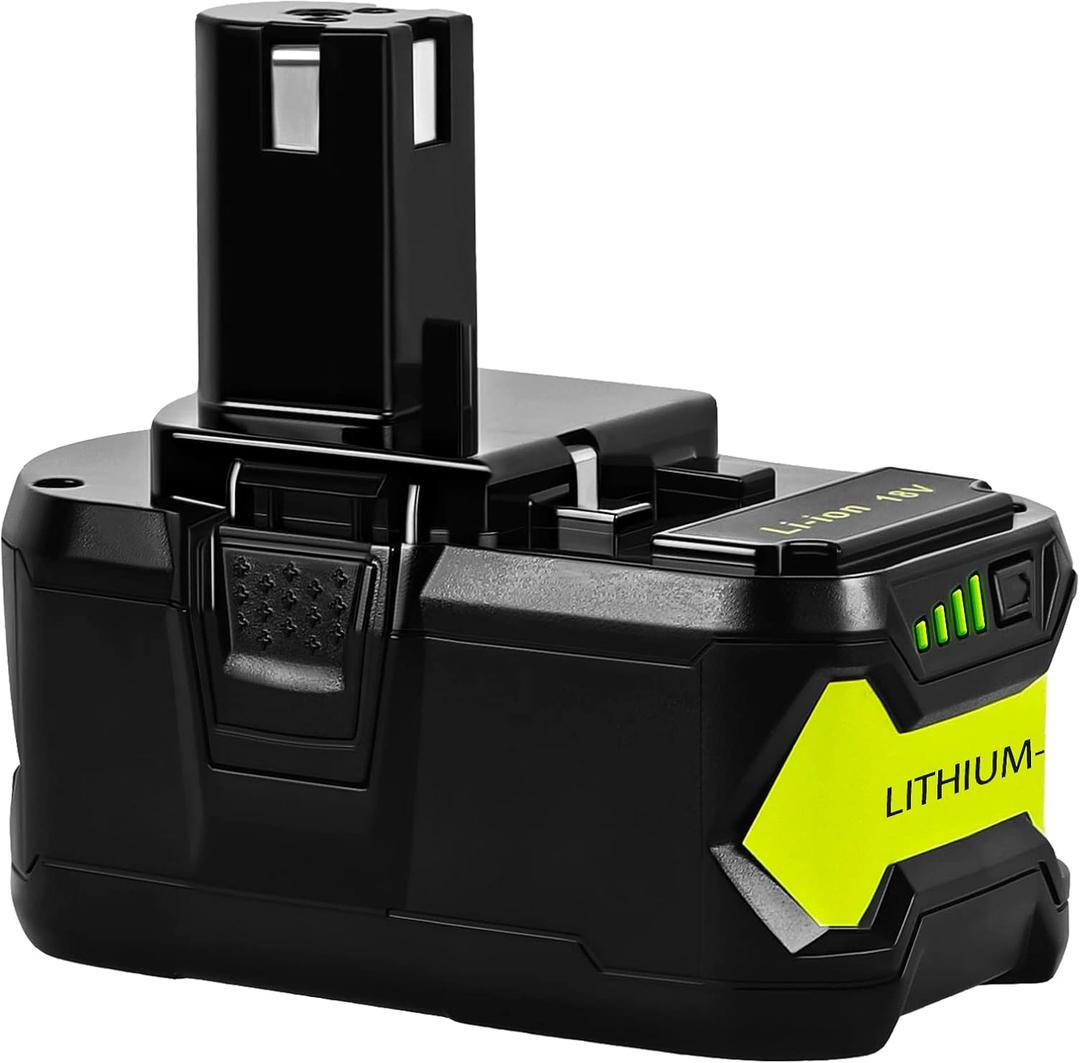 Upgrade 18V 6.0Ah Replacement Battery for Ryobi ONE+ Plus 18V Battery High Capacity 18V Lithium-Ion Battery P102 P104 P105 P106 P108 P107 P109 for Cordless Power Tools