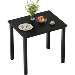 Need Dining Table Small Computer Desk for Home&Office- 31.5" Length Small Writing Desk Gaming Desk Students Laptop Use, Black Desktop & Black Frame AC3CB(80 * 60), 31.5x23.6 Inch