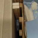 Matcha Station Shelf,15.7'' Coffee Station Organizer, 2 Tiers Bamboo Mug Holder Countertop,Desktop Flower Pot Rack for Home Living Room Window Sill Foldable Display Storage Shelf(Wood)