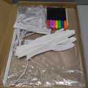 LED Drawing Board, Class Valentines Day Gifts for Kids Toys, 17" Light Up Acrylic Dry Erase Led Note Board with Colors, Doodle Glow Board, Magic Drawing Tablet as Birthday Gifts for Girls Boys (14"W x 10"H)