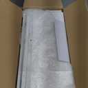 WOPITUES Floating Shelves for Wall with Cube Shelf, Wall Shelves with Metal Rail for Decor, Bathroom Organizers and Storage, Over Toilet Shelves for Bathroom, Toilet Paper-White (15.7 inch)