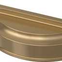 Franklin Brass 10 Pack Champagne Bronze Gold Cabinet Handles 3 inch or 3-3/4 inch (76mm or 96mm) Kitchen Cabinet Handles and Drawer Pulls for Cupboards and Dressers |Notched Backplate