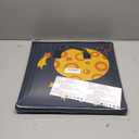 YOHOOLYO 2 In 1 Toy Storage Play Mat, Storage Box for Kids Children Space Adventures Design,Nursery, Playroom, Basket for Building Bricks Blocks Collapsible Cube Bin, 16.9"x16.9"x16.9"