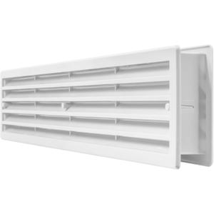 Repa Market 18" x 4" Inch White Plastic Door Grille - Garage Door Vent - Door Vents for Interior Doors - Rectangular Door Air Vent Cover Guard - Universal Furniture Ventilation (17.7" x 3.60" Inch)