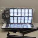 2-Pack Solar Street Light -9000W Solar Street Lights Outdoor 120000LM,7000K Commercial Parking Lot Light, Flood Outdoor Lights IP66 Waterproof with Motion Sensor (Black)