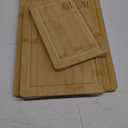 Cosy Family Wood Cutting Boards for Kitchen - Set of 3 - Bamboo Cutting Boards with Juice Groove, Serving Board Set, Thick Chopping Board for Meat, Veggies, Easy to clean