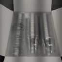 Dealusy 100 Pack - 16 oz Clear Plastic Cups with Lids, Sturdy & Food Safe Iced Coffee Cups with lids, Disposable Plastic Smoothie Cups for Cold Drinks, Sip Lids