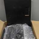 TUTOTAK LED Nightstand Set of 2, Night Stand with Charging Station, End Table, Bedside Table with Fabric Drawer, Side Table for Livingroom and Bedroom, Black TB01BK0692L