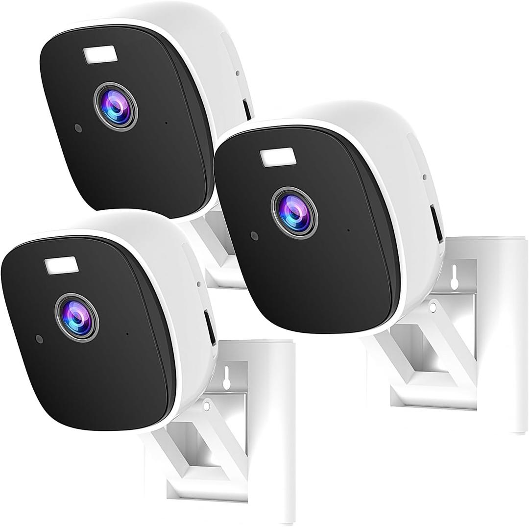 3PCs Indoor Security Camera Wireless, 4MP HD WiFi Home Security Camera with Magnetic Mount, Window Camera for Indoor Use, AI Motion Detection, 24/7 Recording, No Subscription, 2-Way Audio, Works Alexa