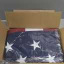 Homissor 100% Cotton Flag American Flags 6x10 Ft New Cotton USA Flag Heavy Duty Outdoor Fade Resistant Embroidered Stars