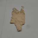 FeelinGirl Shapewear Bodysuit for Women Tummy Control Seamless Sculpting Snatched Waist Body Suit Body Shaper Thong (Medium-Large, Buttercream)