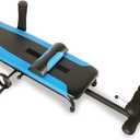 Exerpeutic Alternative Inversion Traction Table - Provides Lower Back Pain Relief Without Going Upside Down - Portable Spine Stretcher Bed for Home - 350 Lb. Capacity - Blue/Black