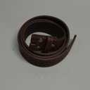 BC Belts Leather Belt Strap with Embossed Basket Weave Pattern 1.5" Wide with Snaps (X-Large (38-40), Brown)