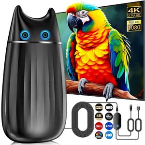 2026 Strongest TV Antenna Long Range 360 Reception HDTV Antenna for Local Channels with Amplifier