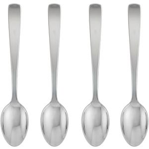 Fino Demi Spoon, Stainless Steel, Classic Design, For Everyday Coffee, Desserts, Entertaining, and Holiday Dining, Set Of 4