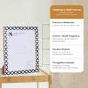 Handicrafts Home Decorative Resin Inlay White Picture Frame Set of 2, 8x10