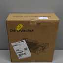 TOOLF Dish Drying Rack, Expandable Dish Rack for Kitchen Counter, Anti-Rust Dish Drainer, Sink Organization and Storage Essentials with Cutlery & Cup Holder, Gray