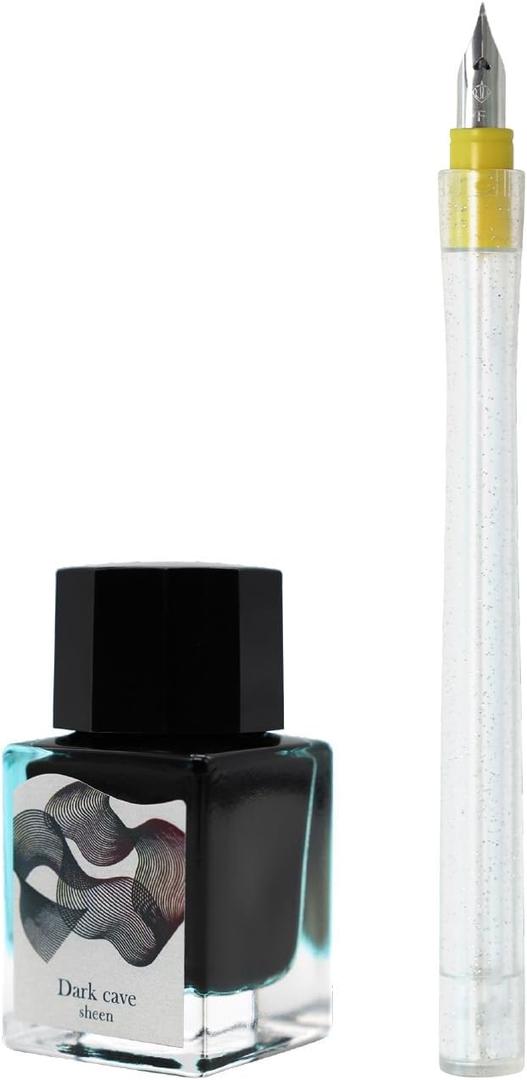 Sailor Fountain Pen Dip Pen Ink Set - Dipton+hocoro - Dark Cave/Scene Calligraphy 10-0251-703