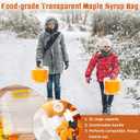15 Sets Maple Syrup Tapping Kit, 15 Tree Taps, 15 Collection Bag with Lid (5 L), 15 Silicone Plug, 32.8 Ft Tube, BPA Free Maple Tree Tapping Kit Supplies for Experts Beginners