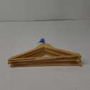 Wooden Clothes Hangers – Set of 6 Premium Natural Finish Hangers