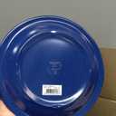 Carlisle FoodService Products Dallas Ware Reusable Plastic Plate with Rim for Buffets, Home, and Restaurants, Melamine, 9 Inches, Café Blue (Pack of 48)