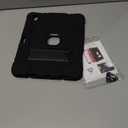 Case for iPad (A16) 11th Generation 11 Inch 2025 / iPad 10th Generation 10.9 Inch 2022, [Built-in Pencil Holder] Heavy Duty Shockproof Rugged Protective Case, Black