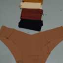 Beafulrab Women Seamless Underwear Soft No Show Stretch Bikini Invisibles Hipster V Cut Panties 6 pack S