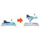 Smart Steps Trend Activity Walker and Entertainer with Removeable Toys, Large Tray, Cup Holder, Adjustable Height and Flat Fold Frame for Storage, Ages 6 Months +, Space Walk Navy