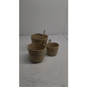 Woven Rattan Basket 3Pcs