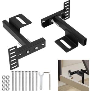 Headboard Kit for Adjustable Bed,Headboard Brackets for Metal Bed Frame,Headboard Extension Adapter Kit, Universal Headboard BracketsHeadboard Kit for Adjustable Bed Set of 2