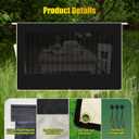 RV Awning Sun Shade Screen, 90% UV Blocking Mesh & 600D Waterproof Oxford Fabric, Retractable RV Shade Screen for Campers, Trailers, Motorhomes (No Curtain, 8'X20'3'' for 21 ft Awning)