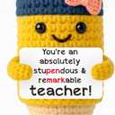 2 x Teacher Appreciation Gifts for Women Back to School Gifts Crochet Pencil, Mini