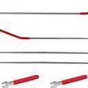 Car Long Reach Tool, 67" Multi-Function Automotive Emergency Tool, Portable Long Pin Puller Hook Kit with Adjustable Length for Vehicles, Car Repair Tool Kit Accessories (Red)