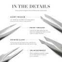 Tweezerman Exclusive Evening Blue Slant Tweezer - Hair Removal Tweezers, Stainless Steel