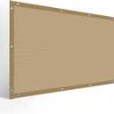 90% Shade Fabric Sun Shade Cloth, 10 x 13' Beige Shade Cloth with Grommets for Garden, Outdoor Patio, Pergola, Deck